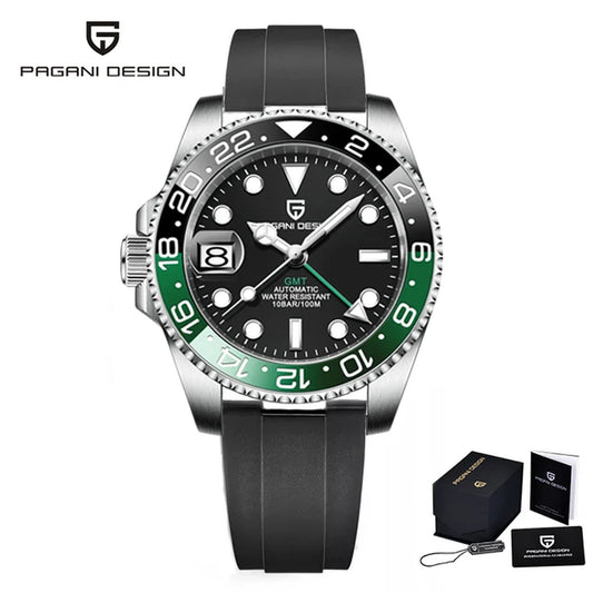 V3 Version GMT Watches Men'S Luxury Sapphire Automatic Mechanical Watch 40MM Stainless Steel Waterproof Watch